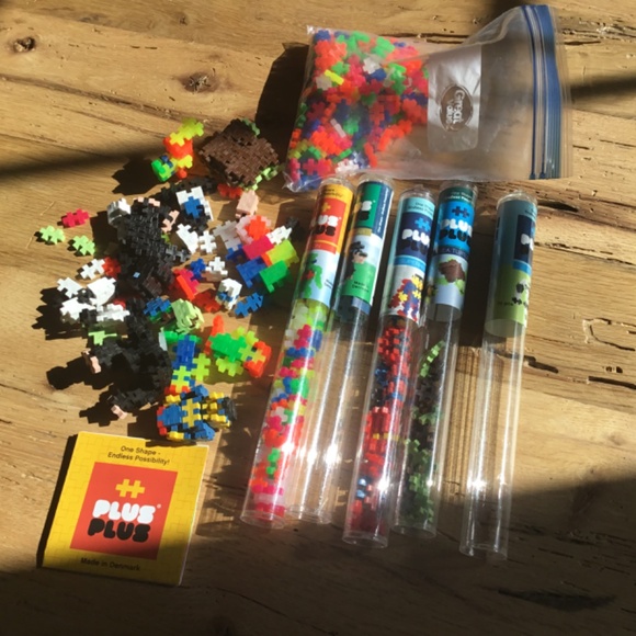 Plus Plus 1 pound Denmark 🇩🇰 toys 5 tubes instructions - Picture 2 of 9